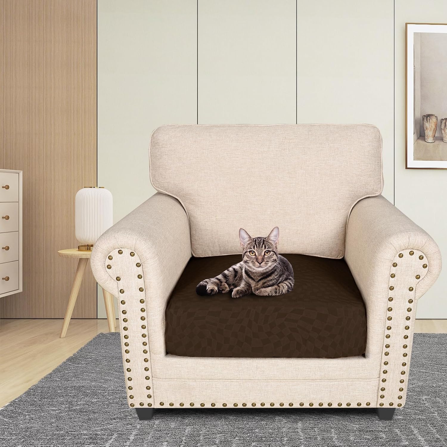 Detalle 2 de Ystyle Funda Asiento Sofa 1 asiento Café