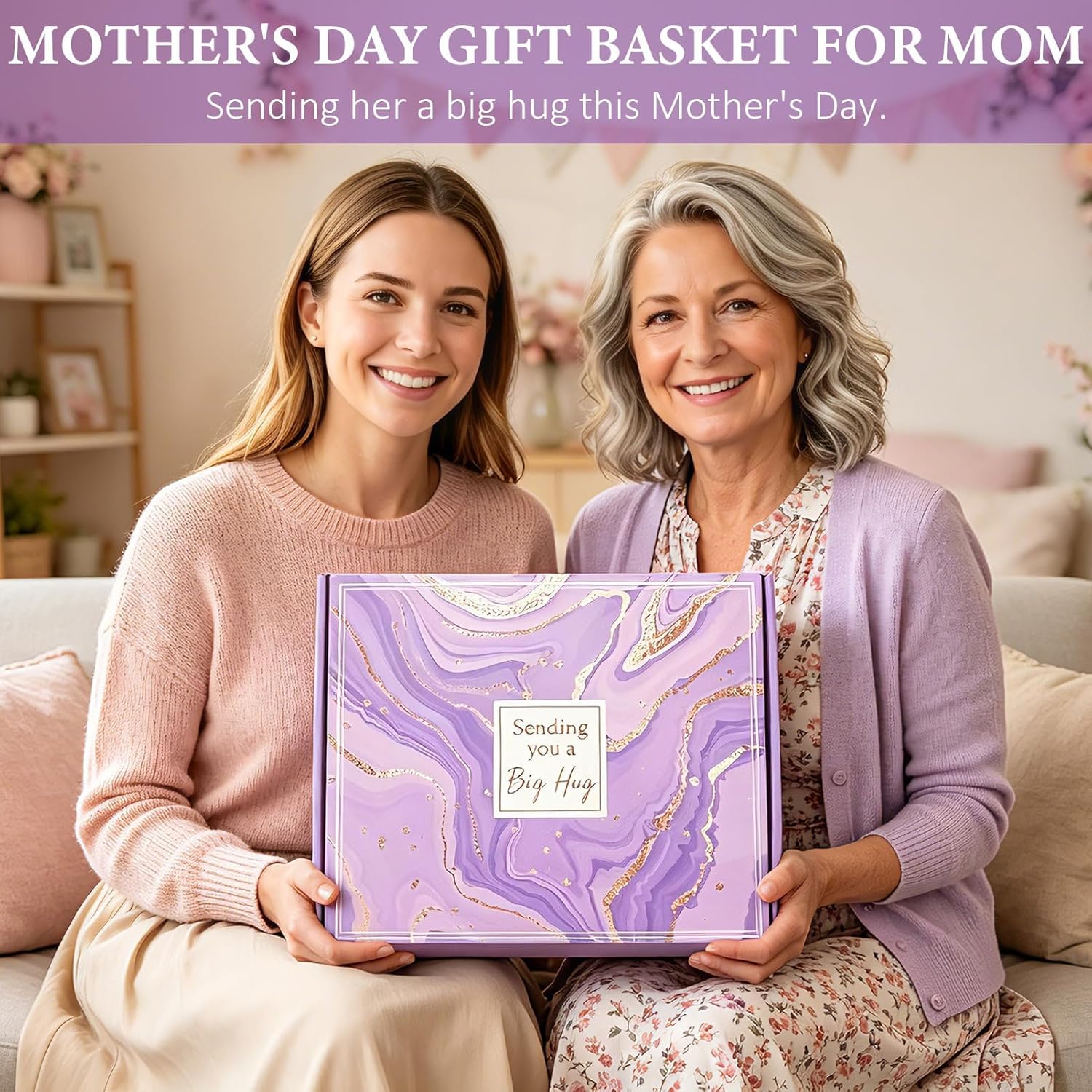 Thumbnail 1 de Birthday Gifts for Women: Self-Care Get Well Soon Gift Basket with Lavender Spa Essentials