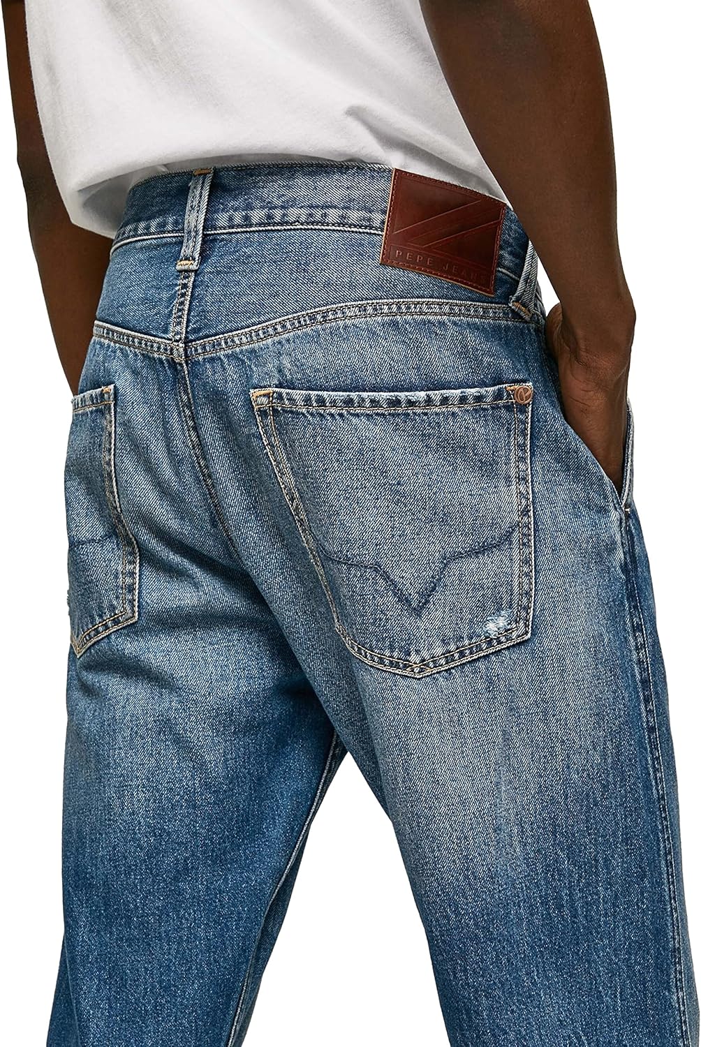 Thumbnail 4 de Pepe Jeans Cade Repair Jeans Uomo: denim sostenibile con riparazioni artigianali