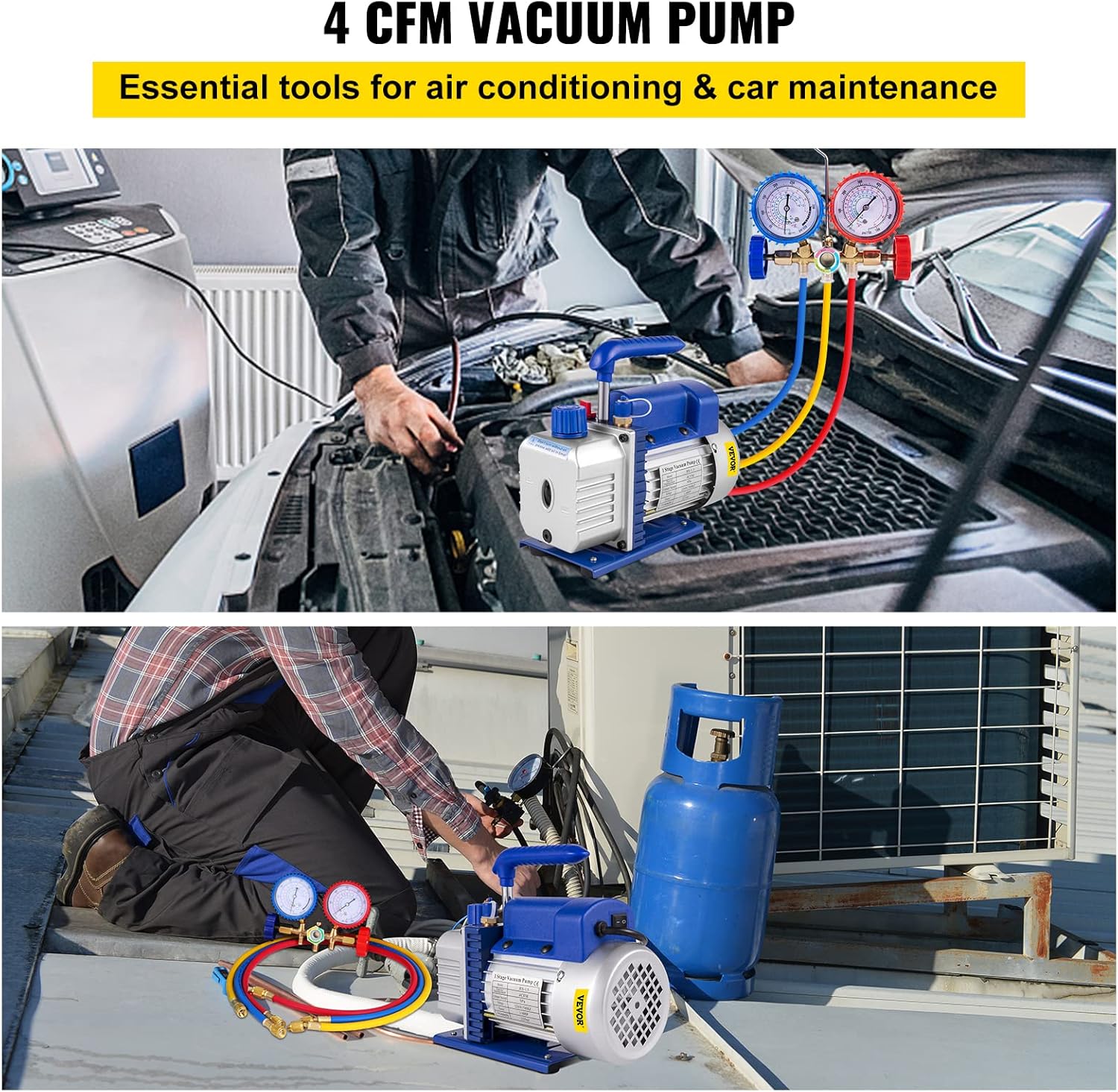 Detalle 2 de Mophorn Pompe Ă Vide 4 CFM đź›