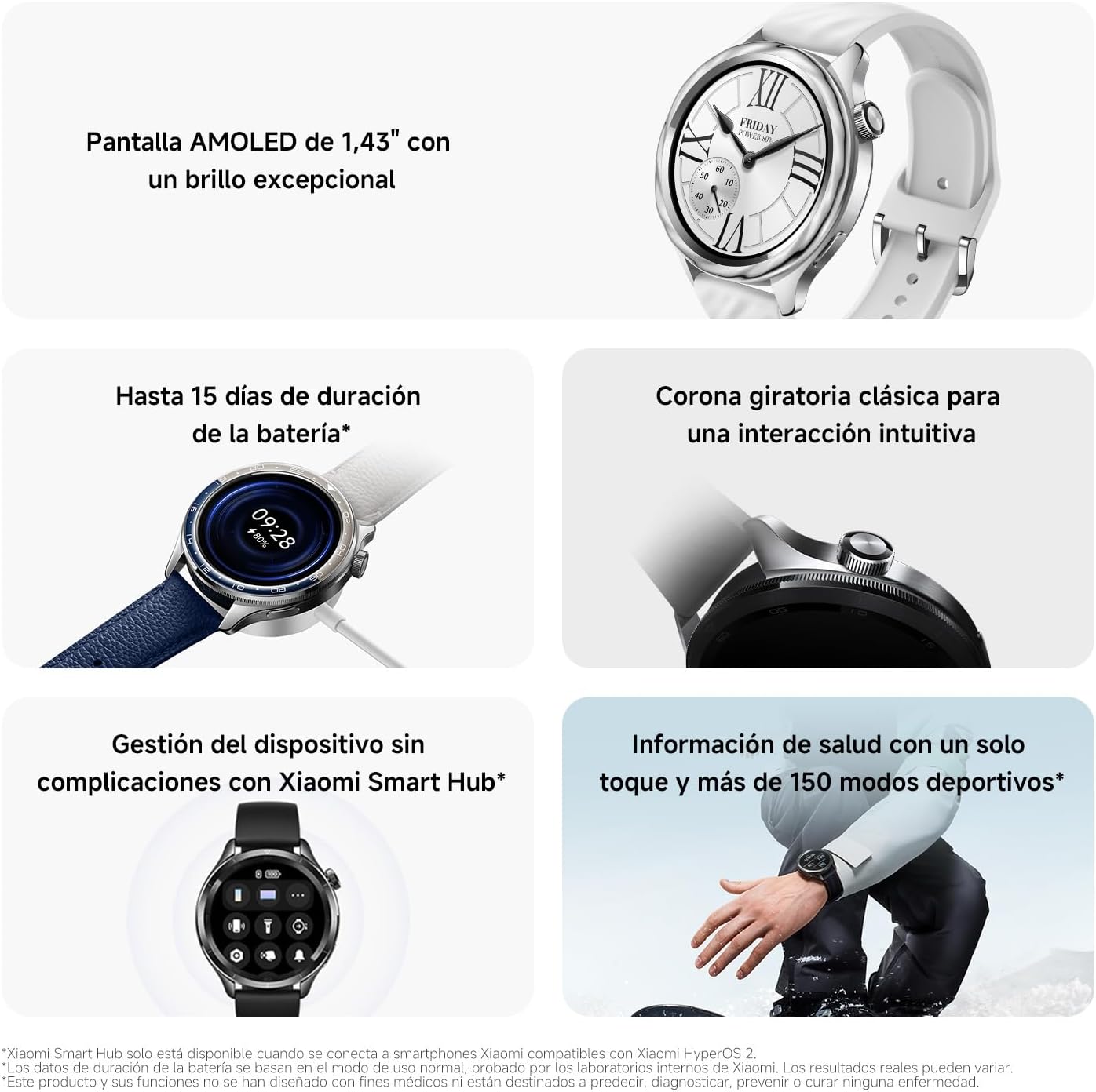 Thumbnail 1 de XIAOMI Watch S4 1,43" AMOLED, 15 días de batería