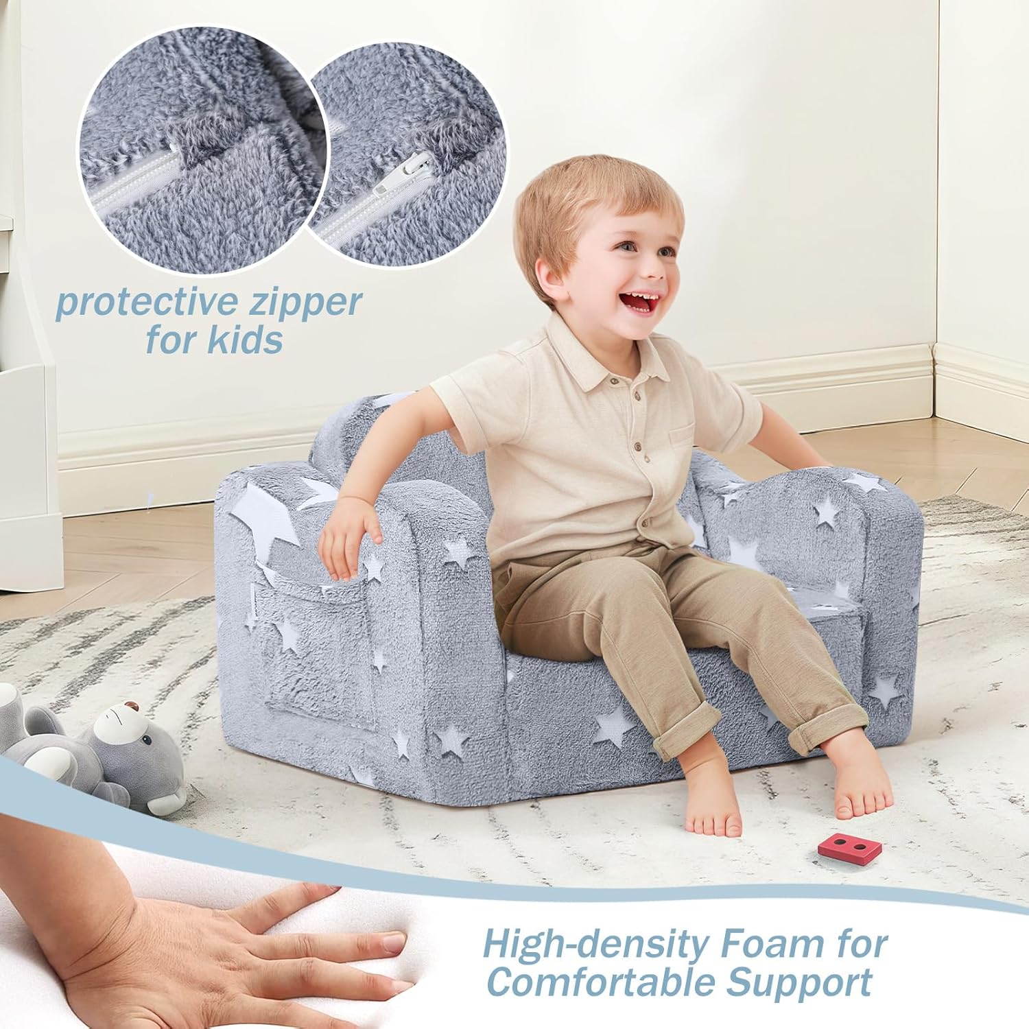 Detalle 2 de Kids couch sofa bed 2-in-1