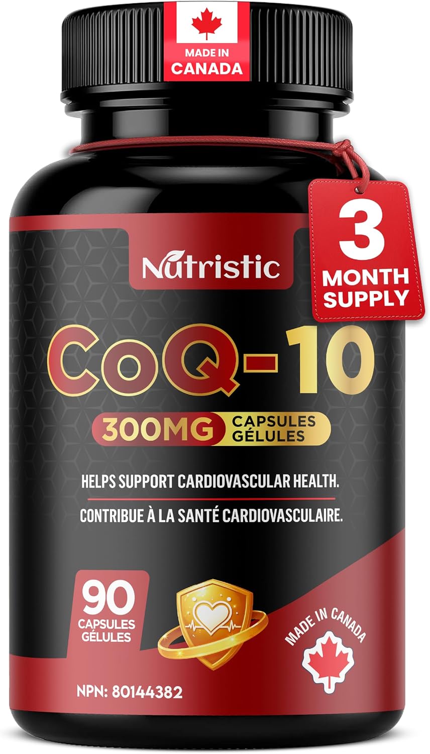 Detalle de Nutristic CoQ-10 300 mg Capsules, 90 Vegetarian Capsules