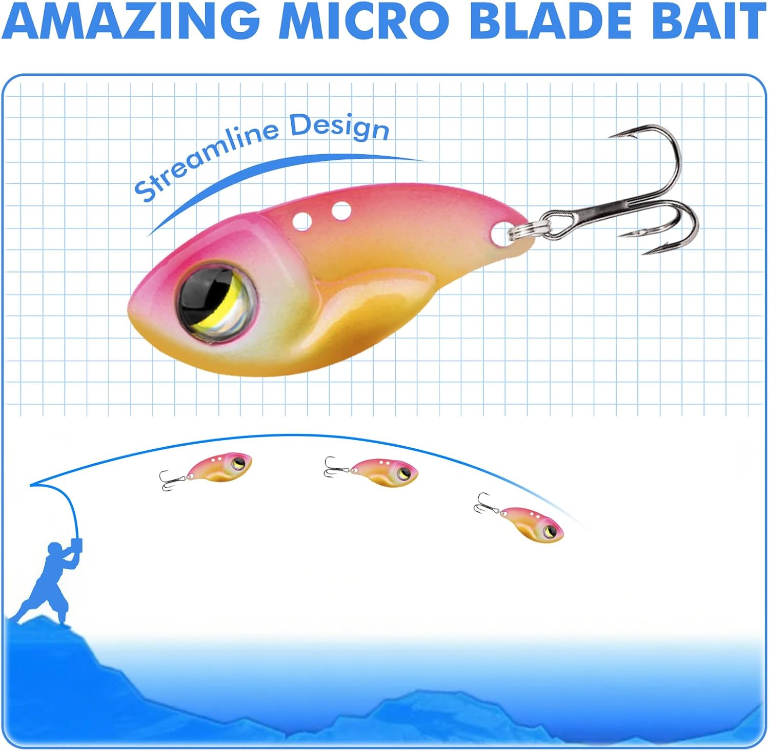 Thumbnail 3 de TRUSCEND Easy Catch Vibe Spinner mit BKK-Haken – Vielseitiger Vibrierender Jig-Spinner