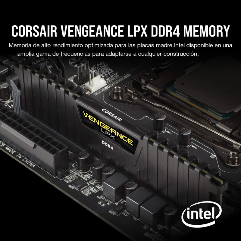 Detalle de Corsair Vengeance LPX DDR4 3000MHz 8GB CL16