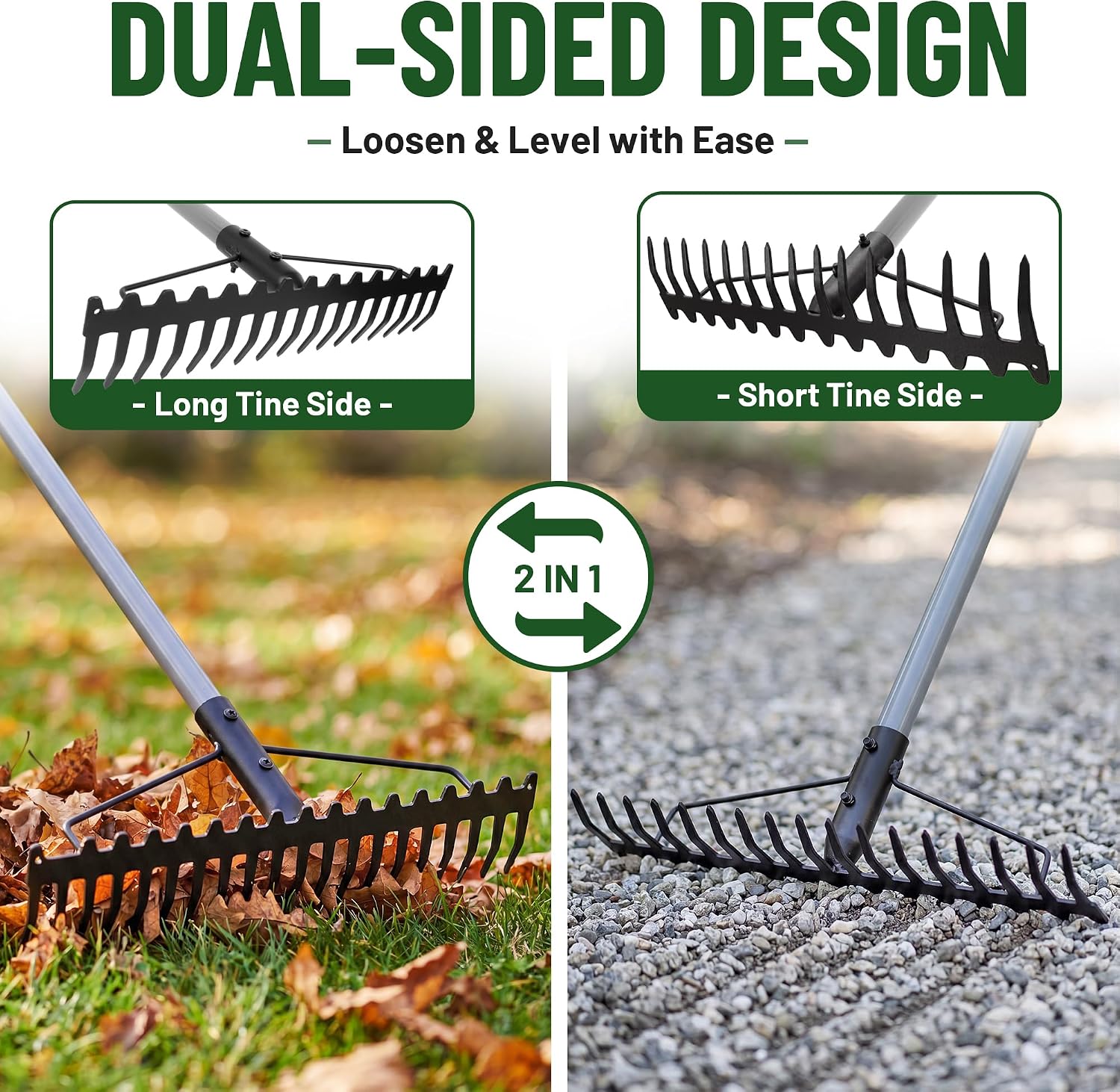 Thumbnail 1 de Walensee 165cm Heavy Duty Garden Rake