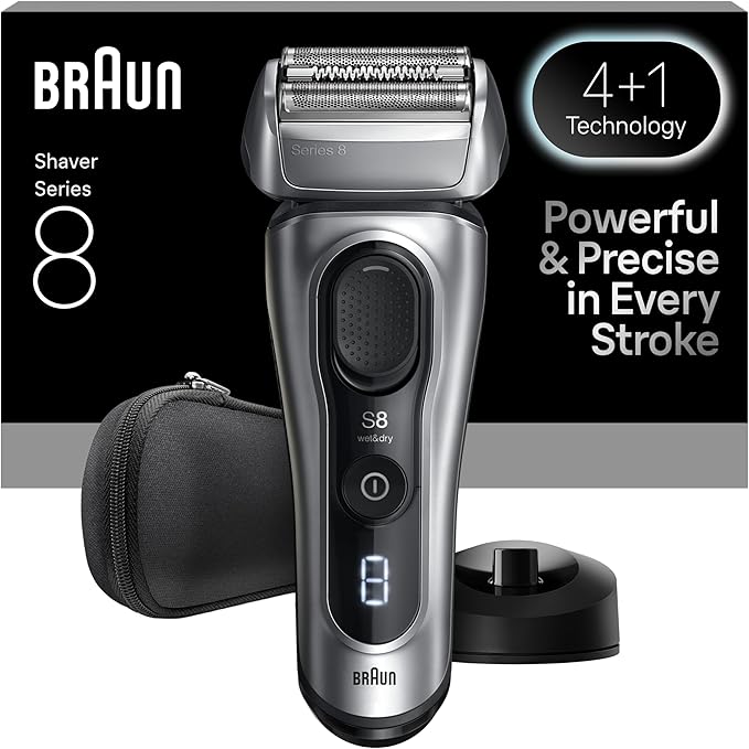 Detalle de Braun Series 8 Afeitadora Eléctrica Hombre ⚡ Seco y Mojado
