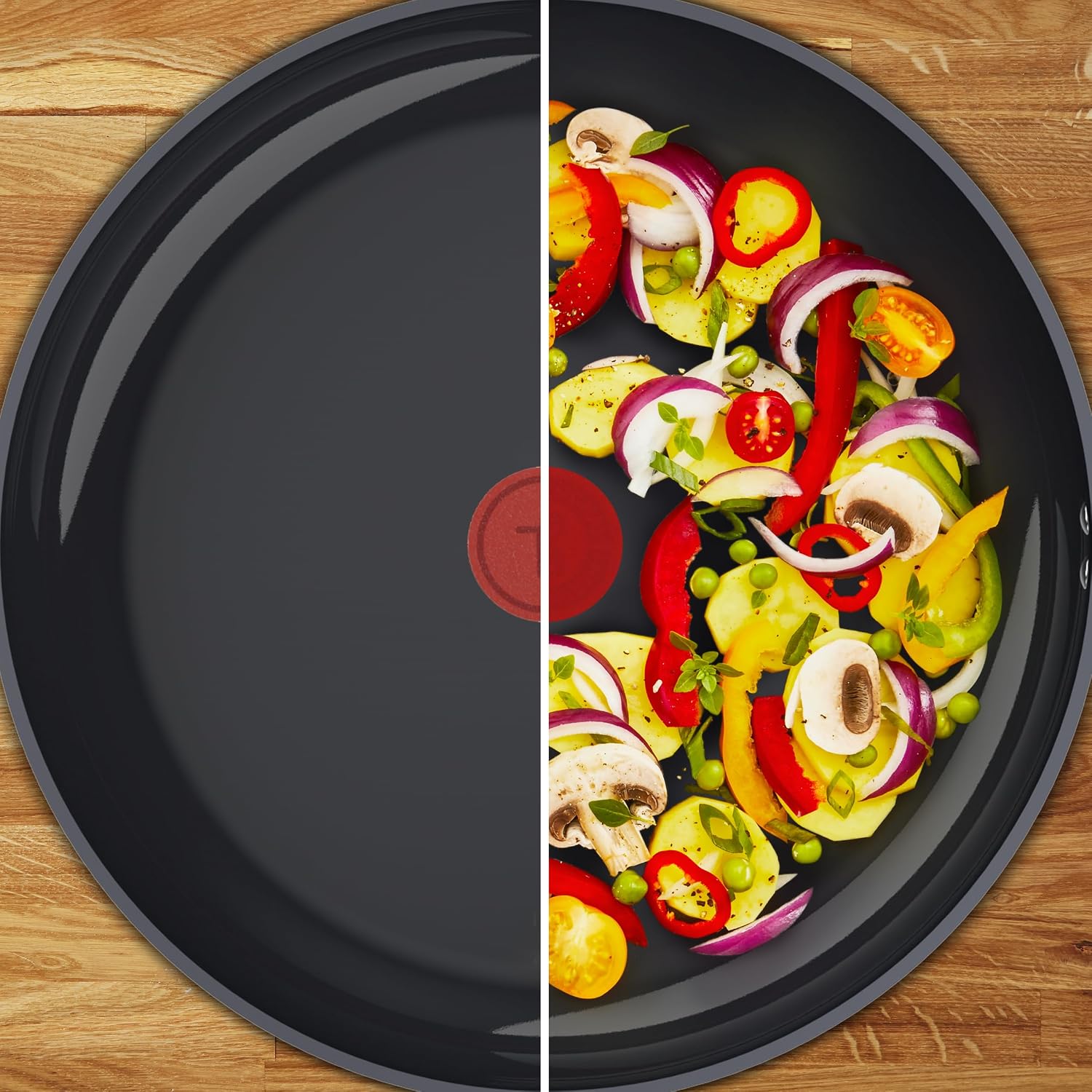 Thumbnail 4 de Tefal Duetto On G7660434 koekenpan 24 cm met Go Ceram en Thermo-Signal