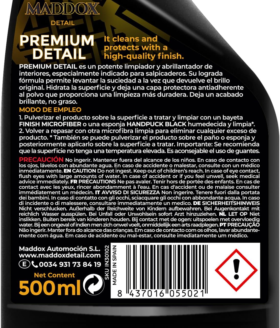 Detalle de Maddox Detail Premium 500 ml