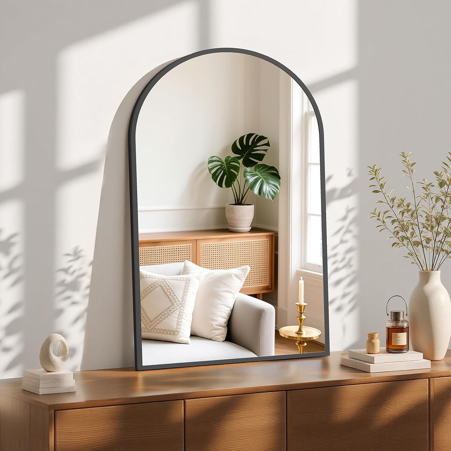 Thumbnail 4 de Sweetcrispy Arched Bathroom Mirror 24 x 36 in.