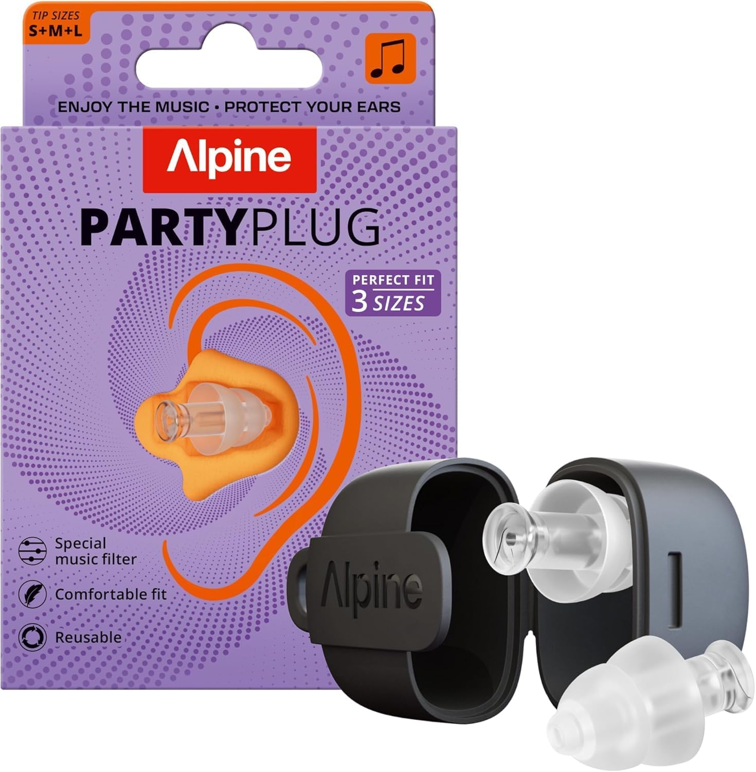 Thumbnail 4 de Alpine PartyPlug Pro: Tappi Orecchie Hi‑Fi 21 dB per Concerti, Festival e Discoteca
