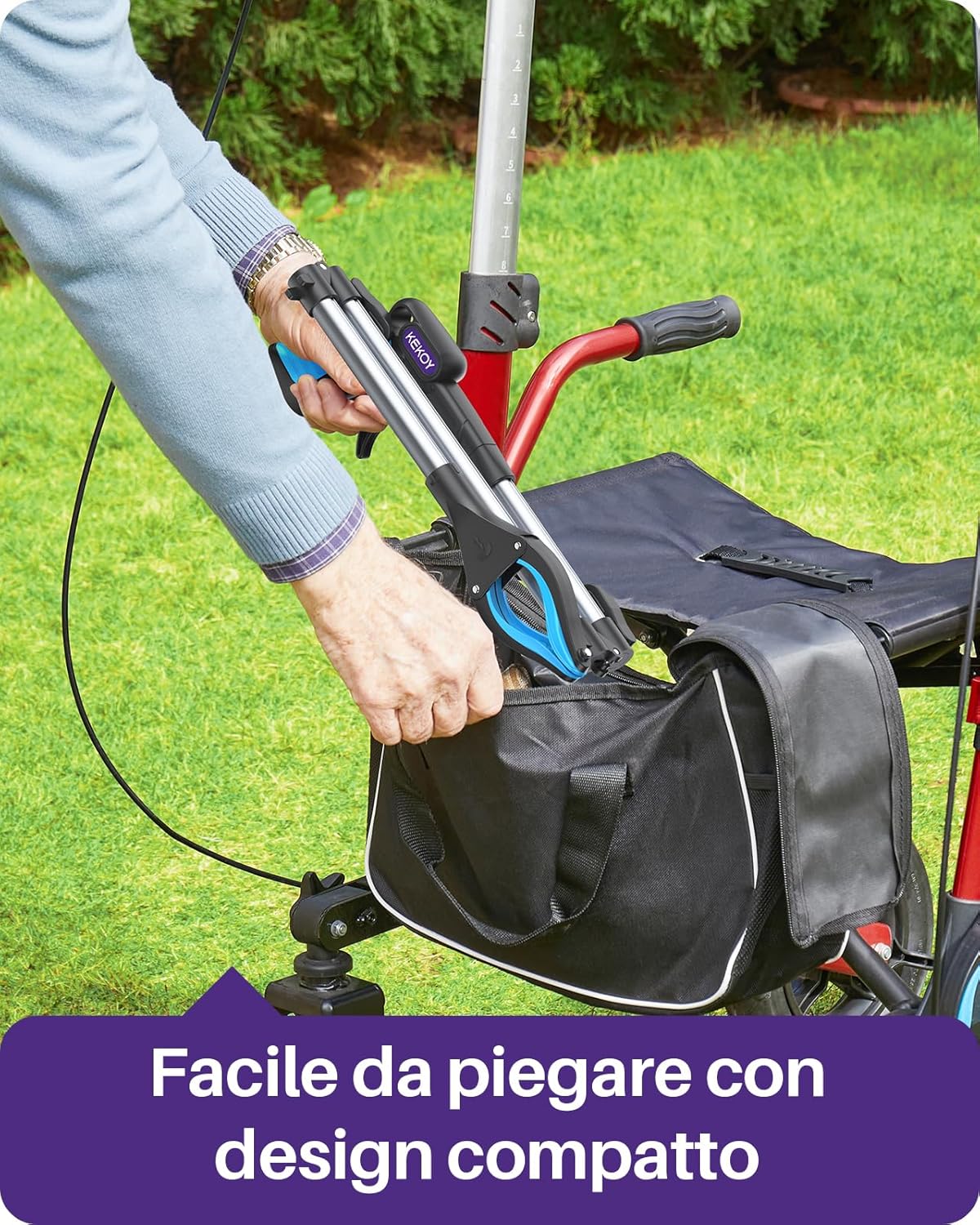 Thumbnail 4 de Kekoy Pinza Telescopica per Anziani in Alluminio 81 cm con Punta Magnetica