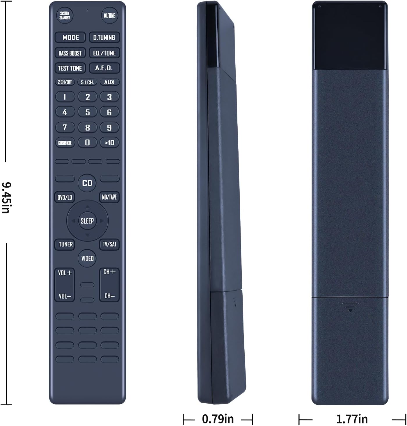 Detalle 2 de TCNOUMT New Replacement RM-U304 RMU304 Remote Control for Sony AM/FM/AV Receivers