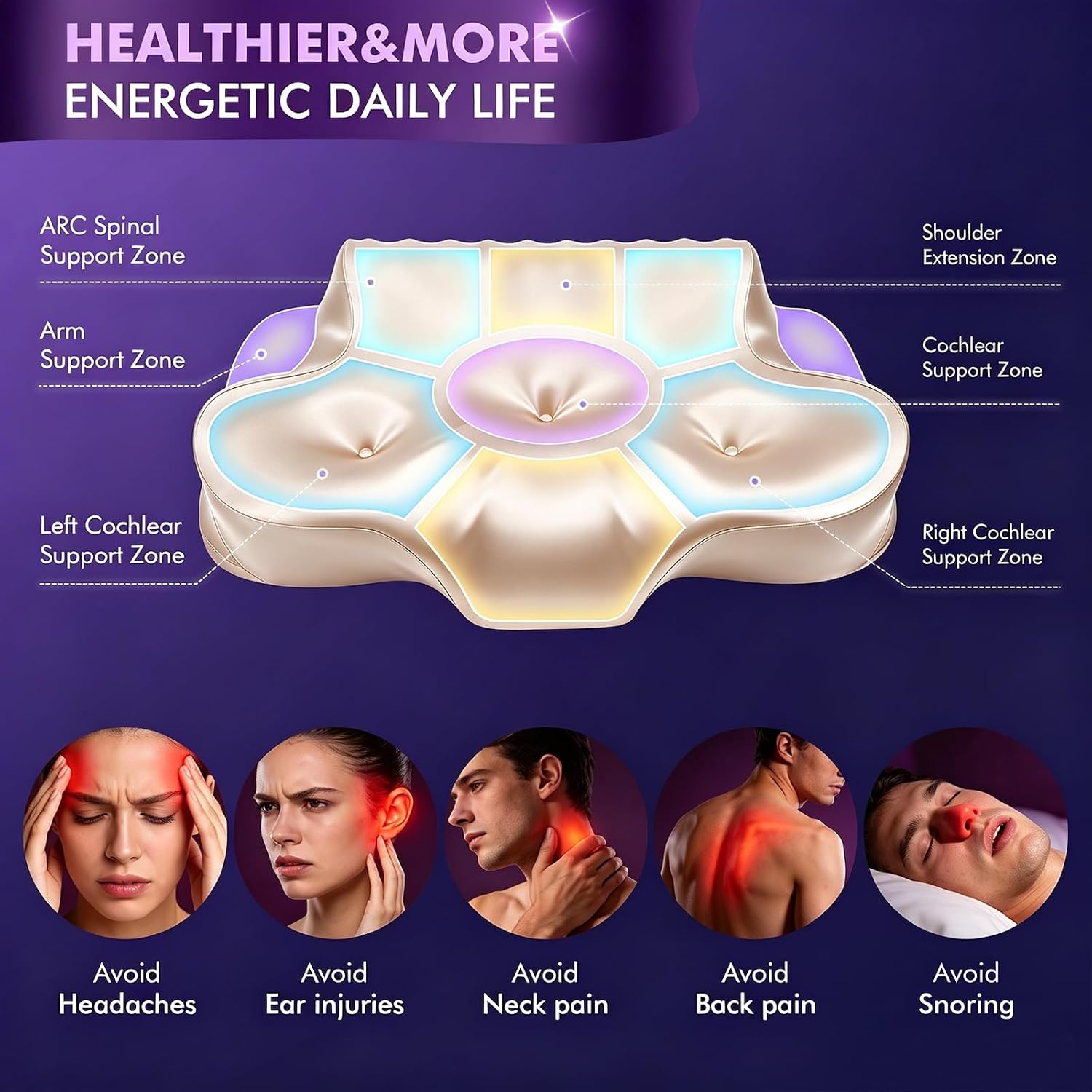 Thumbnail 2 de Dayme Cervical Pillow, Memory Foam