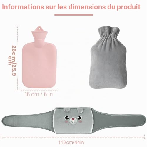 Detalle 2 de Pameil bouillotte avec ceinture 1 litre