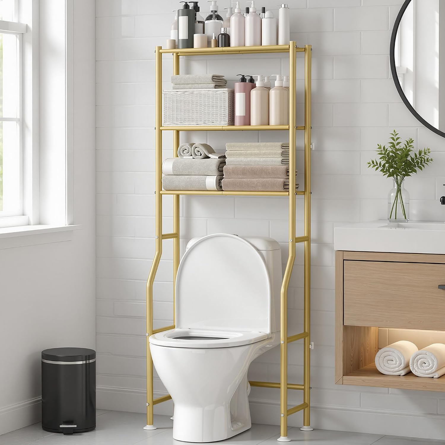 Detalle de GloTika Over-Toilet Storage Rack, 3-Tier