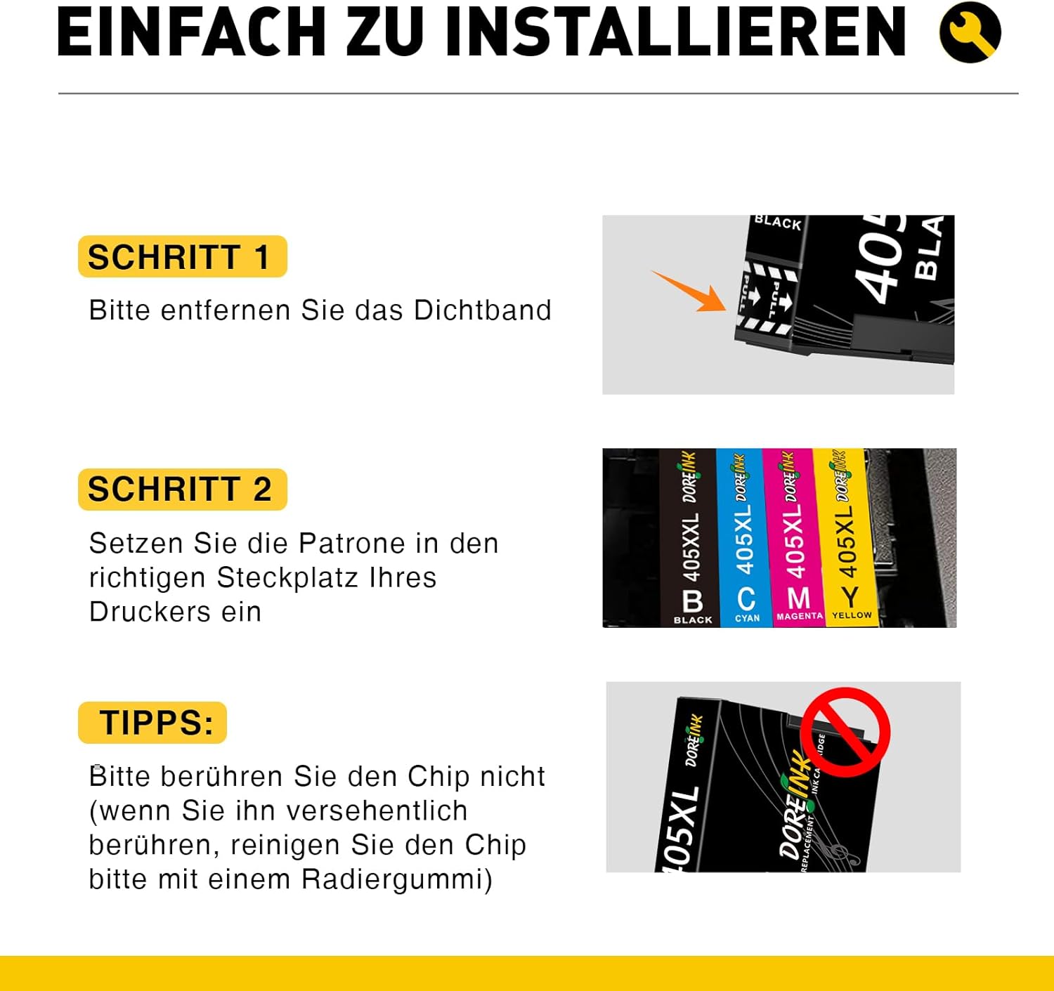 Thumbnail 2 de 405XL Druckerpatronen kompatibel 9er-Pack 📠