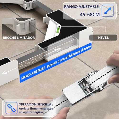 Thumbnail 5 de JHCHU Kit apilamiento 45‑68 cm para lavadora