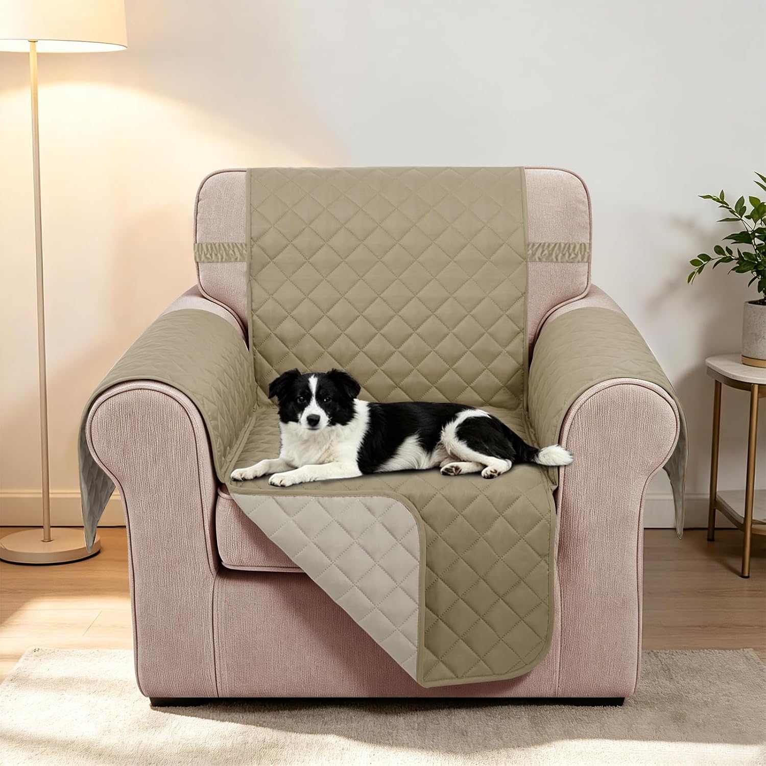 Thumbnail 1 de Luxshare Home Reversible Oversized Sofa Cover — Camel/Beige 🛋
