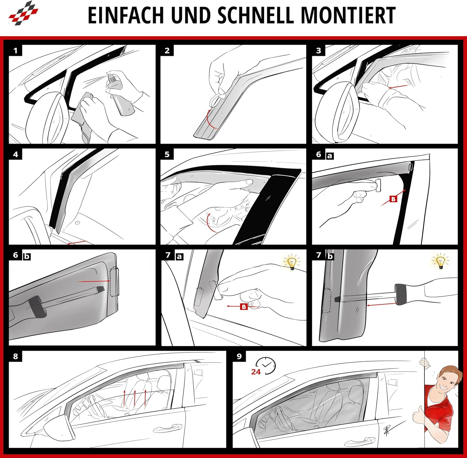 Thumbnail 5 de Walser Windabweiser Set für Mercedes, 2-teilig