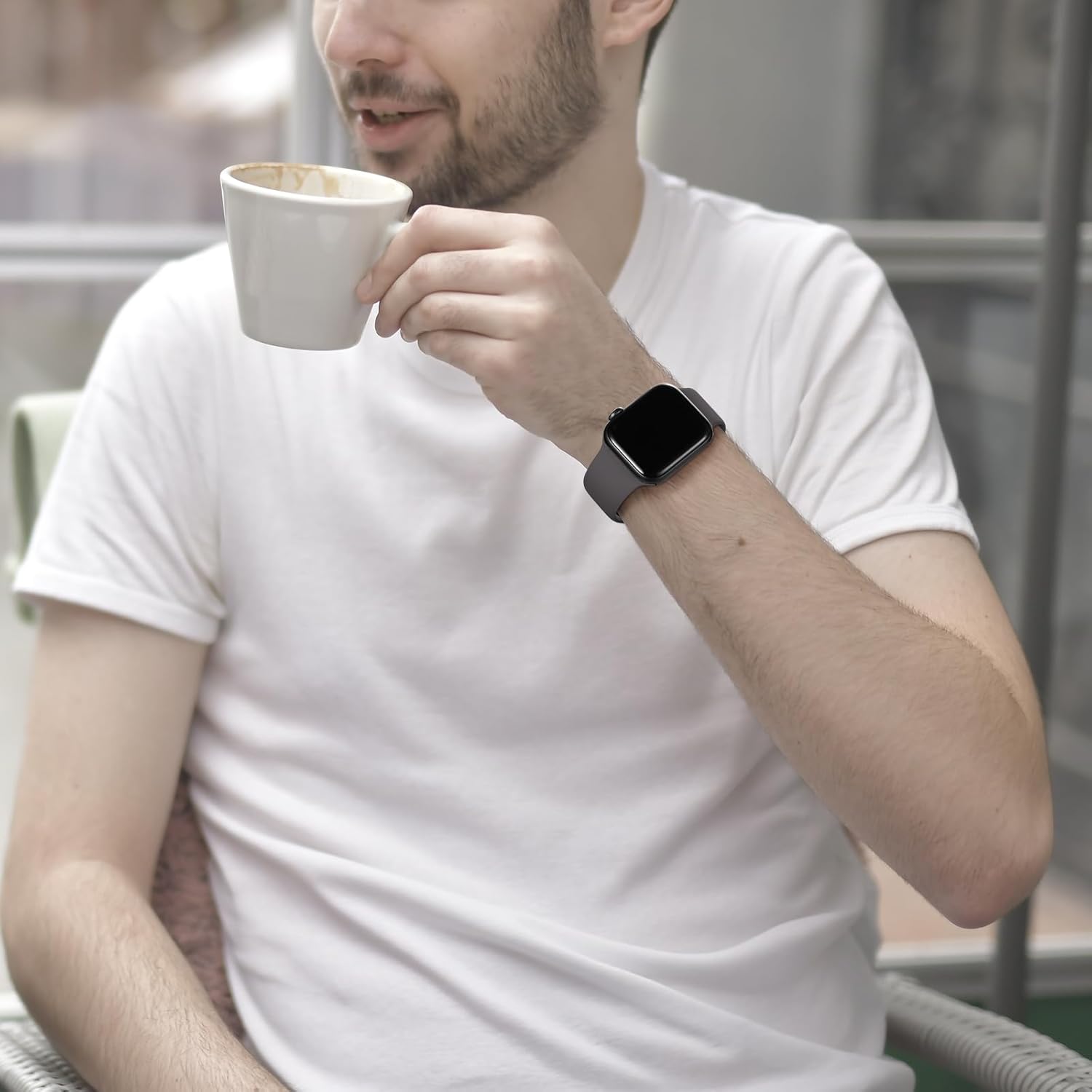 Thumbnail 5 de CeMiKa Silicone Apple Watch Strap 38–49mm: Compatible with Series 1–11, SE & Ultra, easy install