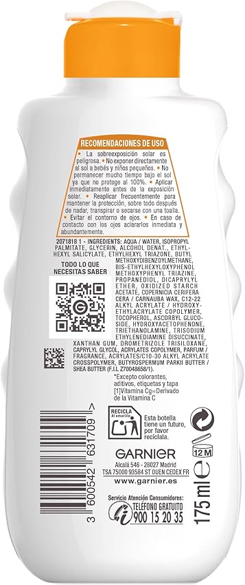 Detalle 2 de Garnier Delial Hydra 24h Leche antimanchas FPS 50+