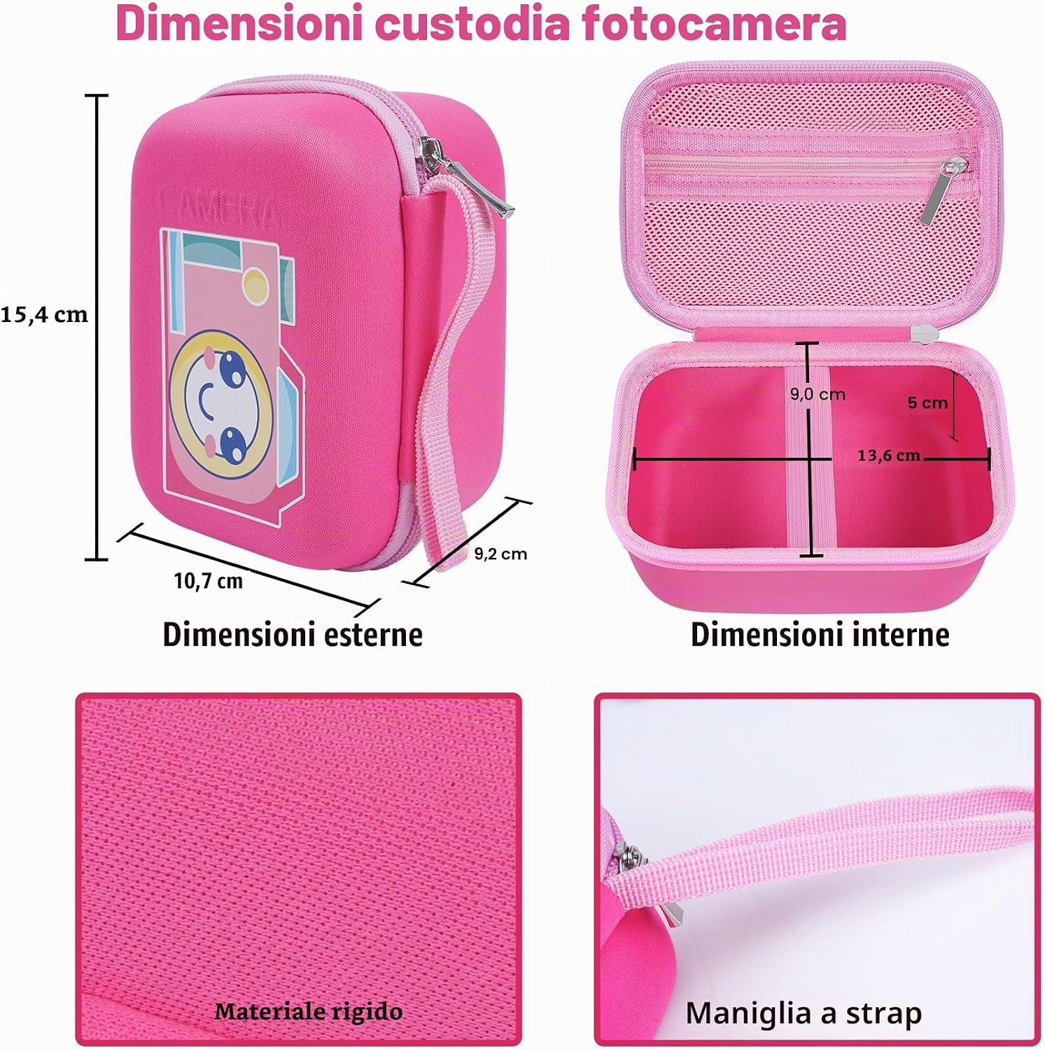 Detalle 2 de GlobalCrown Custodia rigida per macchina fotografica 10,7 cm