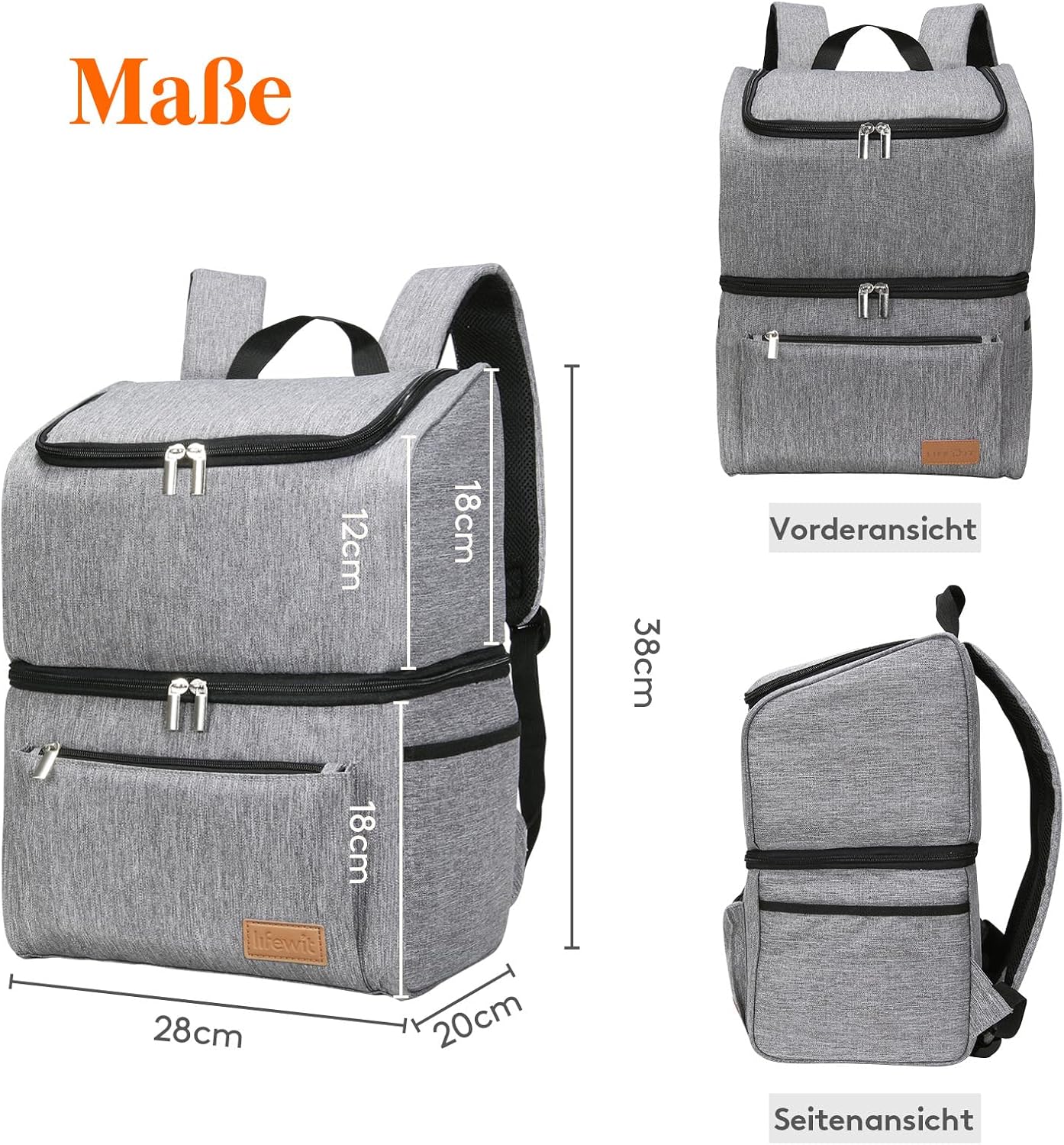 Thumbnail 4 de Lifewit 21 L Kühltasche 30 Dosen