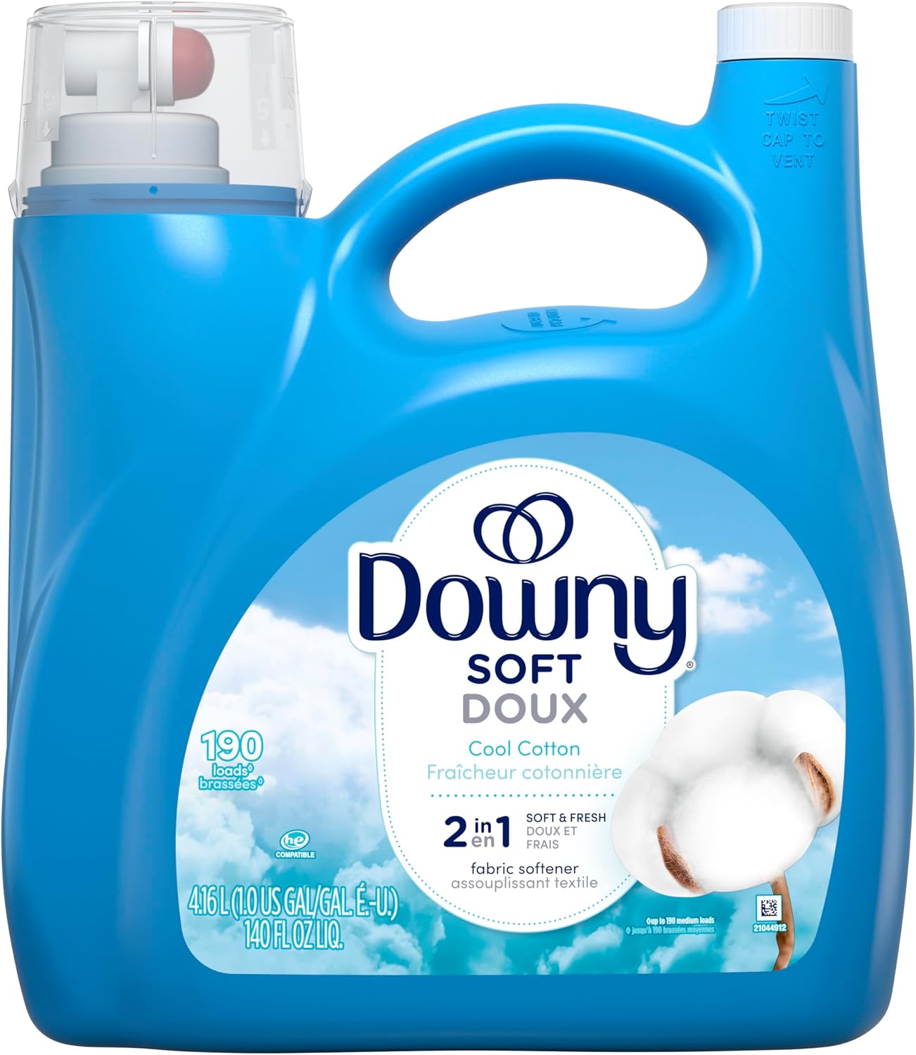 Detalle de Downy 30772119884 Ultra Laundry Liquid Fabric Softener, Cool Cotton, 4.16 L