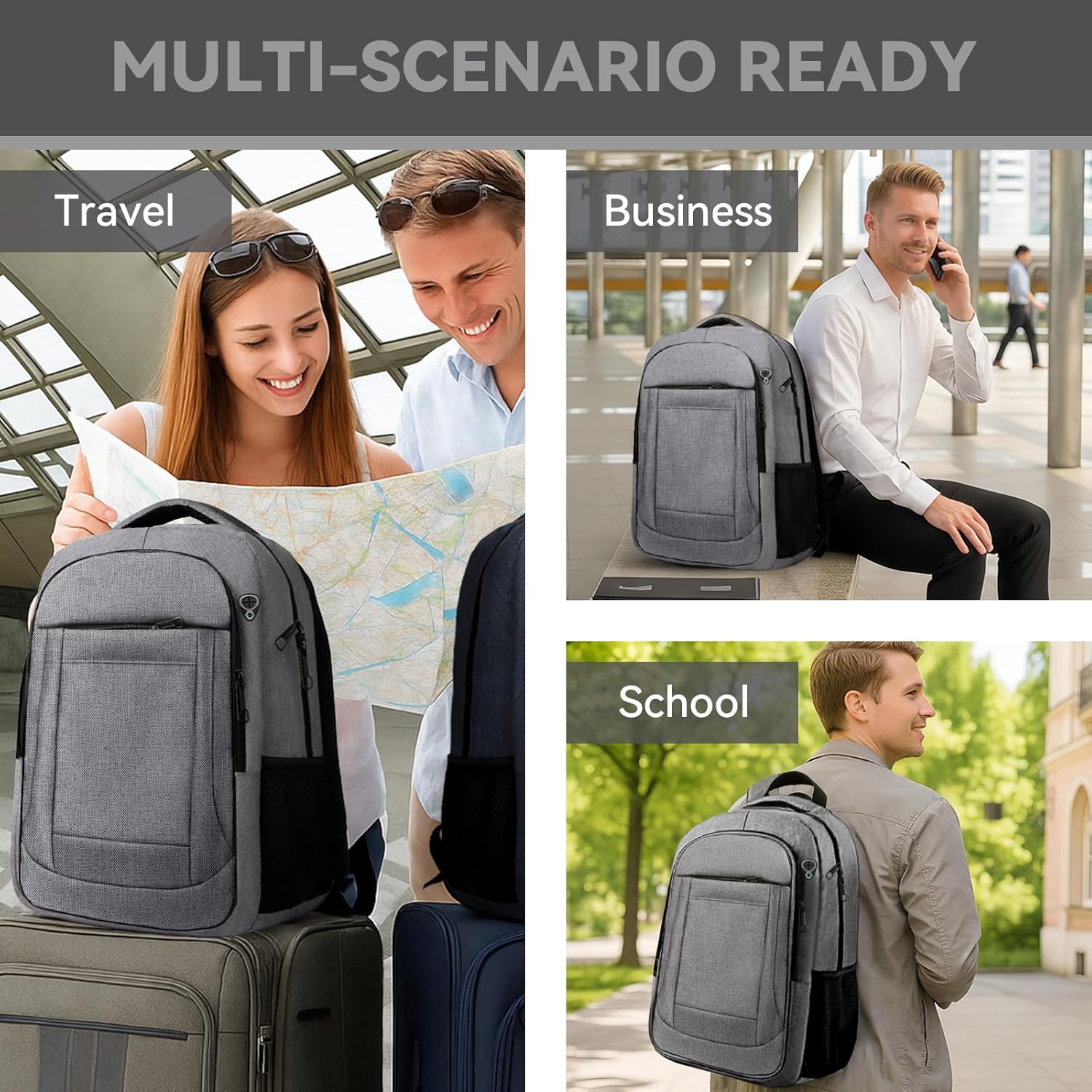 Detalle 2 de AREYTECO Travel Backpack, 18.4-Inch