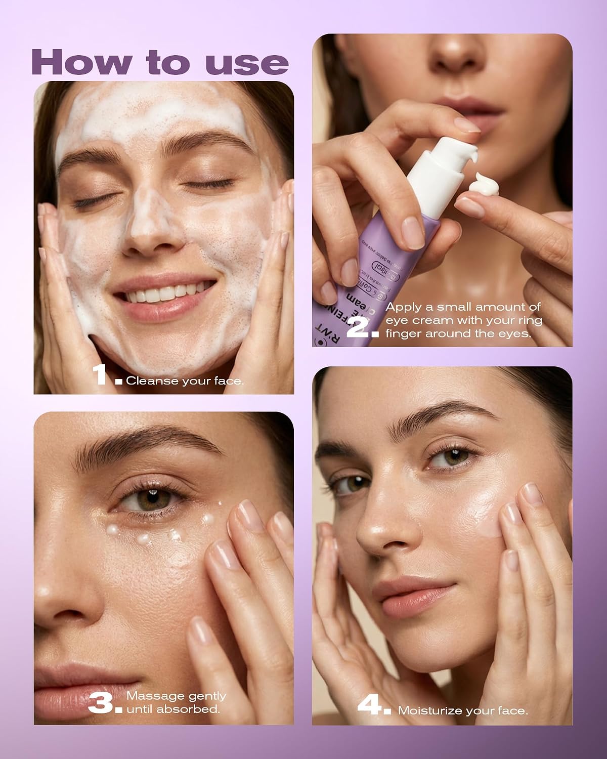 Detalle 1 de RWT 8% Caffeine Eye Cream with Retinol, Unscented, 30 mL