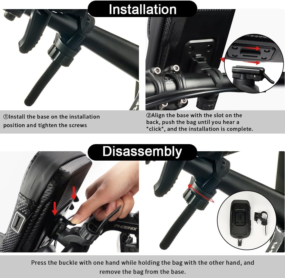 Detalle de Flintronic Support Téléphone Vélo Étanche avec Rotation 360° et Protection Pluie