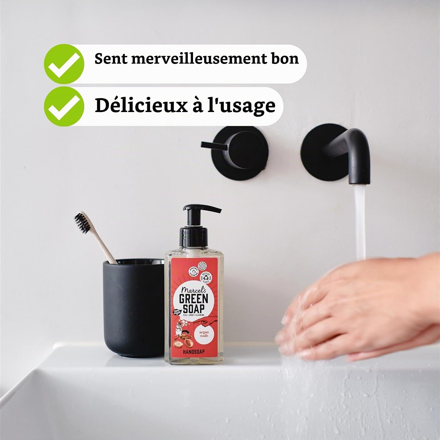 Thumbnail 2 de Marcel's Green Soap Argan & Oudh handzeep met plantaardige glycerine