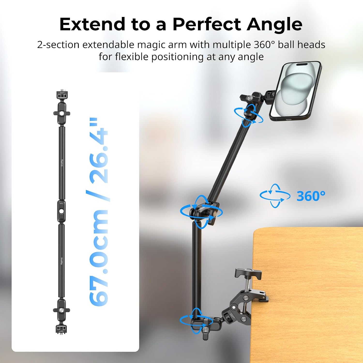 Thumbnail 2 de SMALLRIG 5626 Magic Arm 67 cm