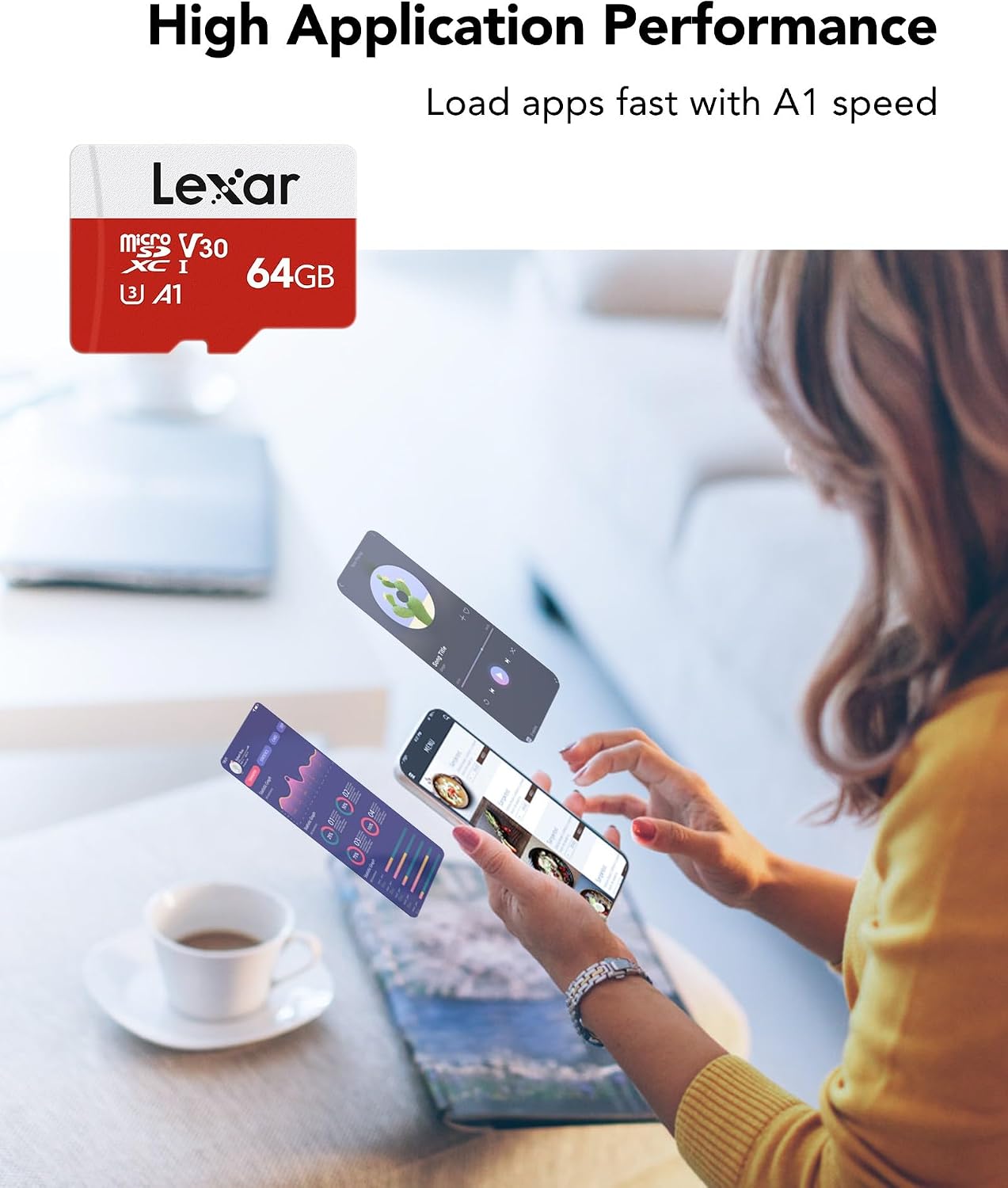 Thumbnail 6 de Lexar E-Series 64GB microSDXC UHS-I Memory Card, 5-Pack, up to 100MB/s