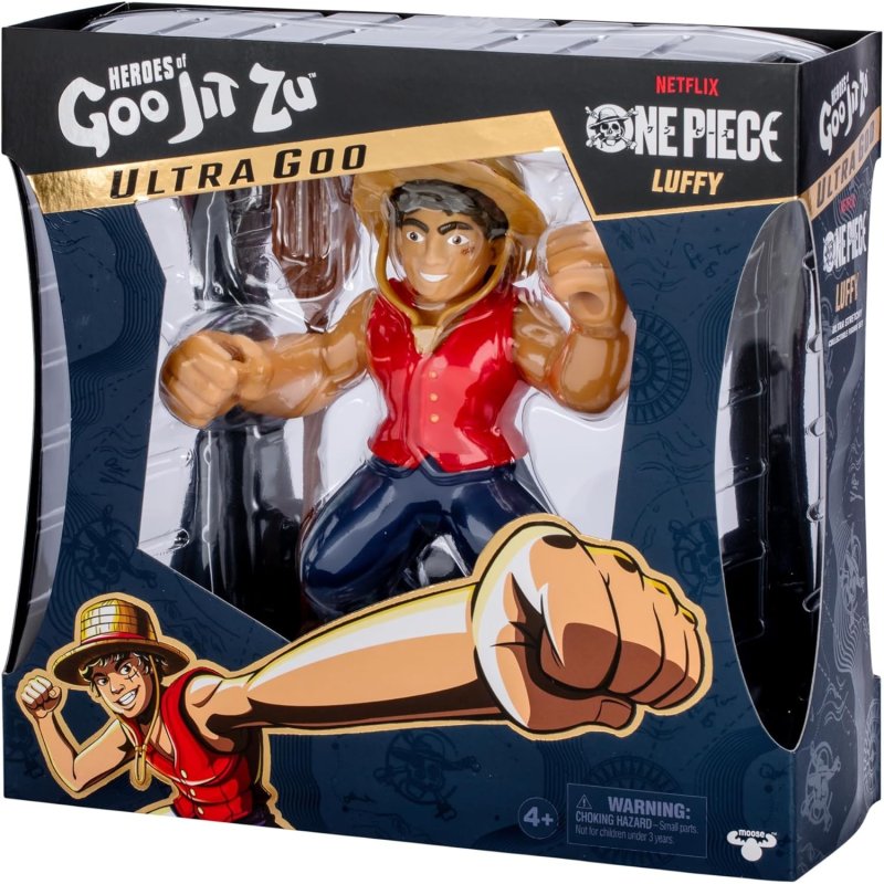 Detalle de Character Options Monkey D. Luffy, figura elástica de One Piece de 12 cm