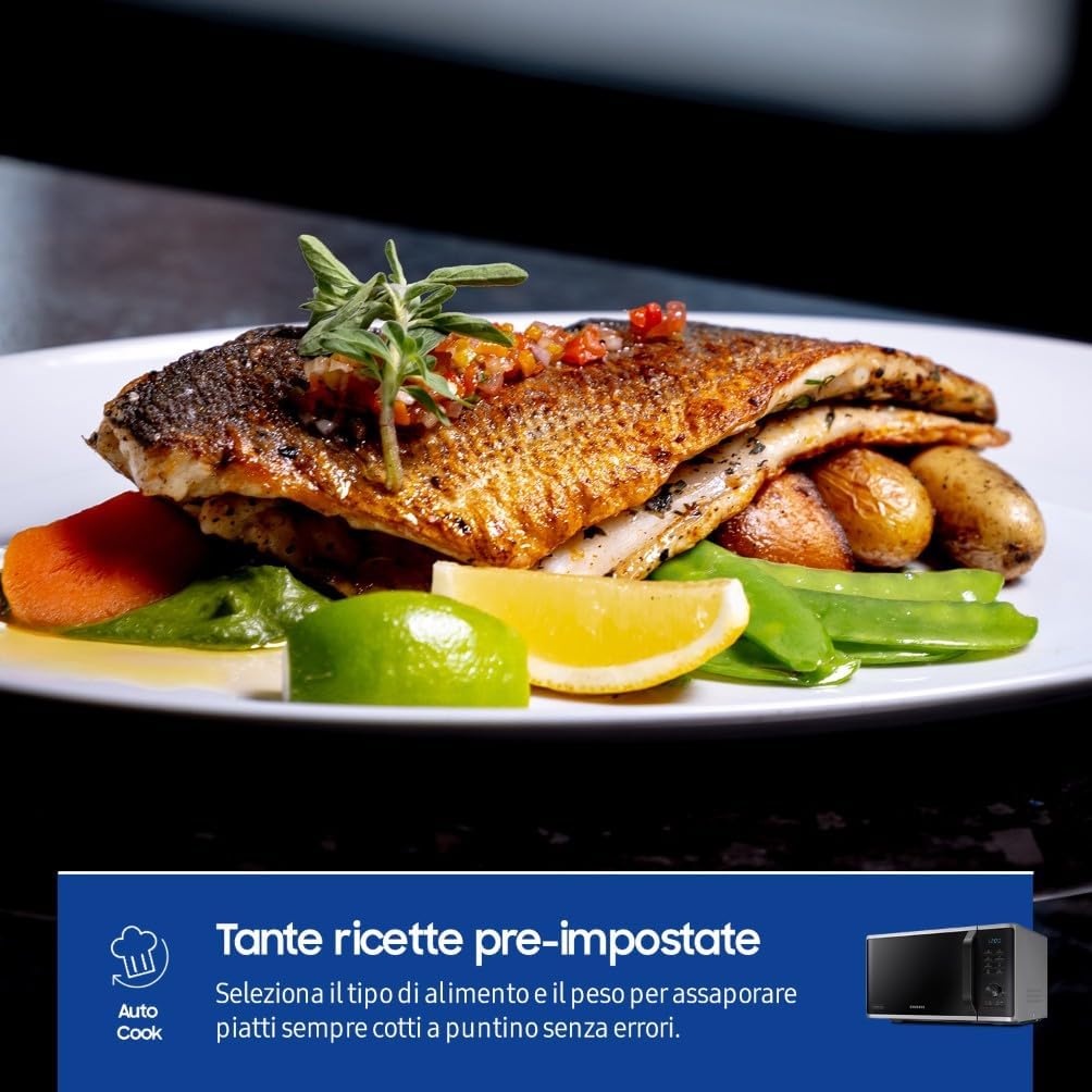 Thumbnail 5 de Samsung MG23K3515CSE1 Forno a Microonde Grill Cottura Croccante da 23 L – Silver