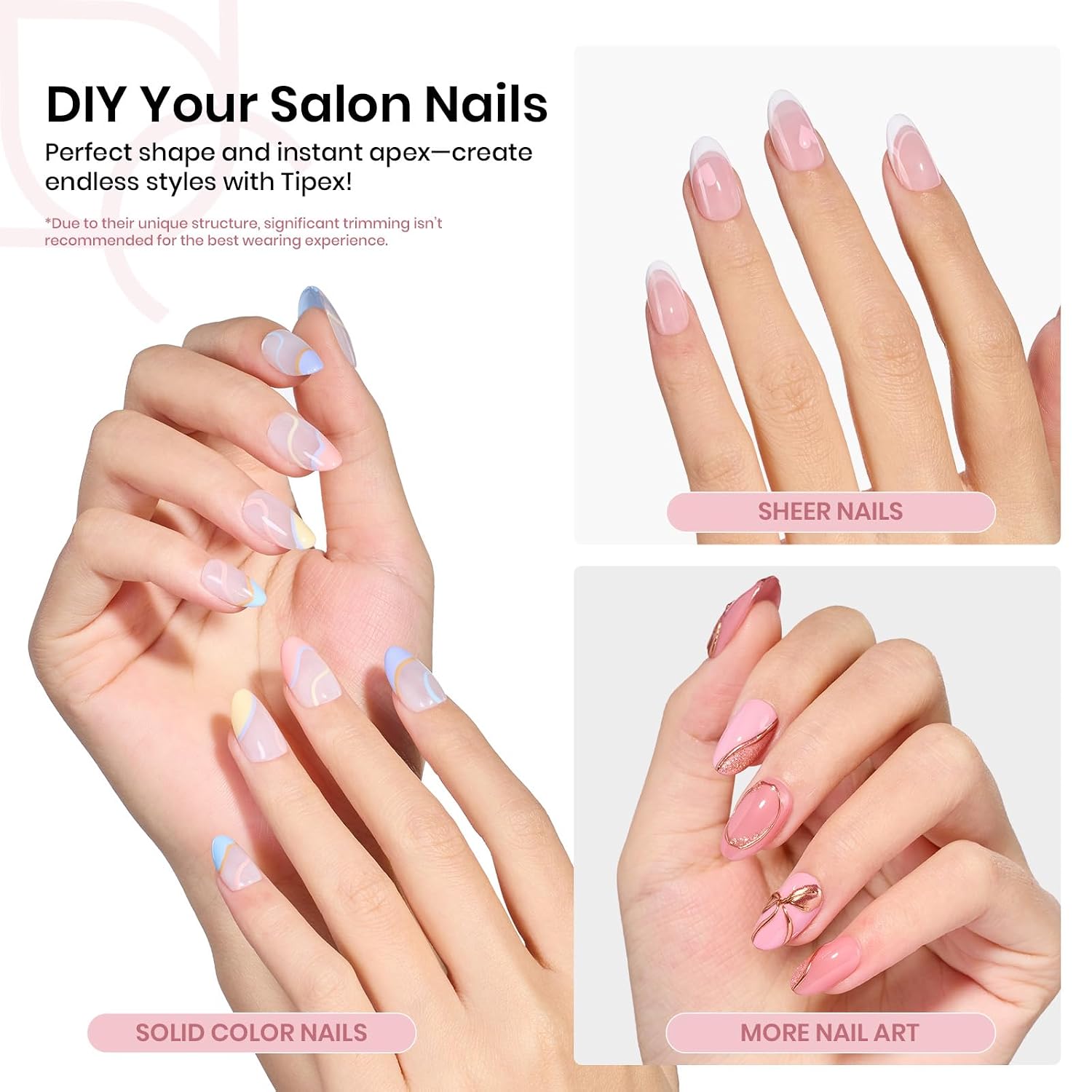 Detalle 2 de Beetles Nail Tips, Short Oval