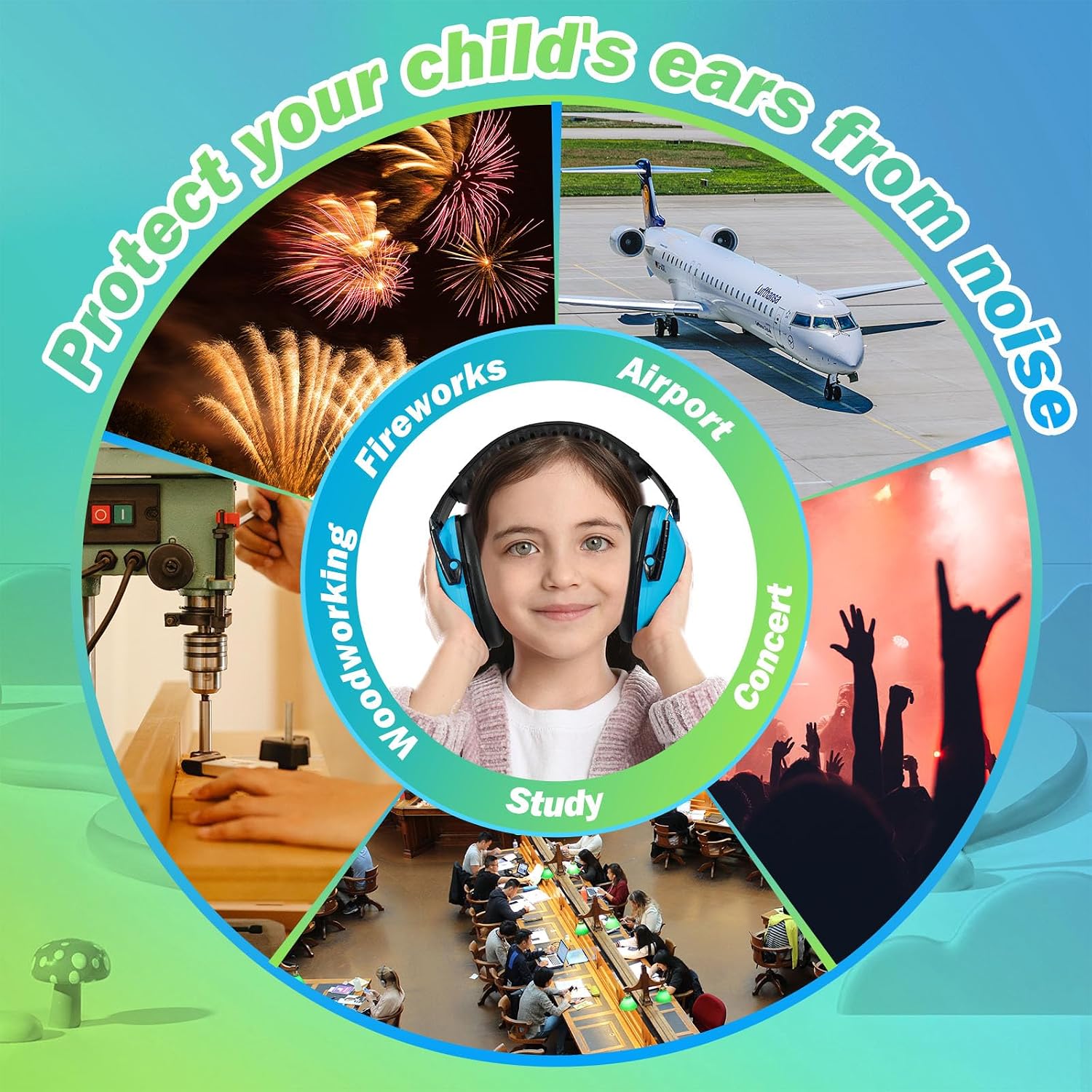 Thumbnail 6 de Kriogor Ear Defenders Children 26dB Headphones for Kids