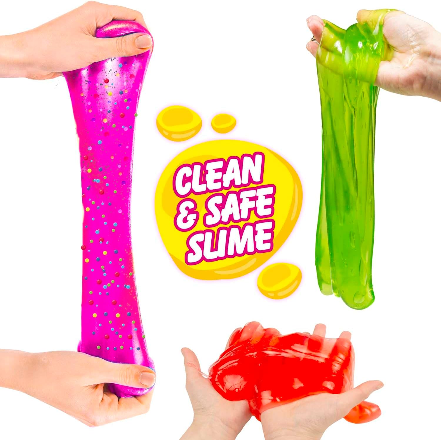 Thumbnail 6 de Magic Slime CRAZE con topping glitter, set da 3 barattoli da 70 ml