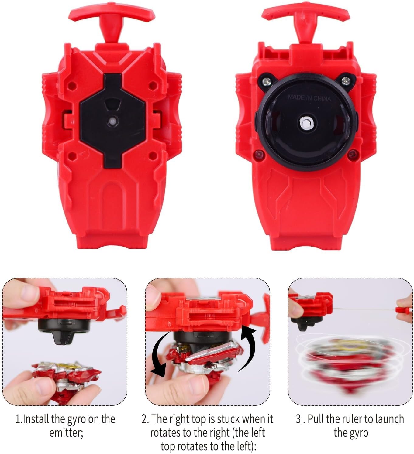 Detalle 2 de バトルバーストトップセット スピニングトップ12個・ランチャー3個・収納ボックス付き