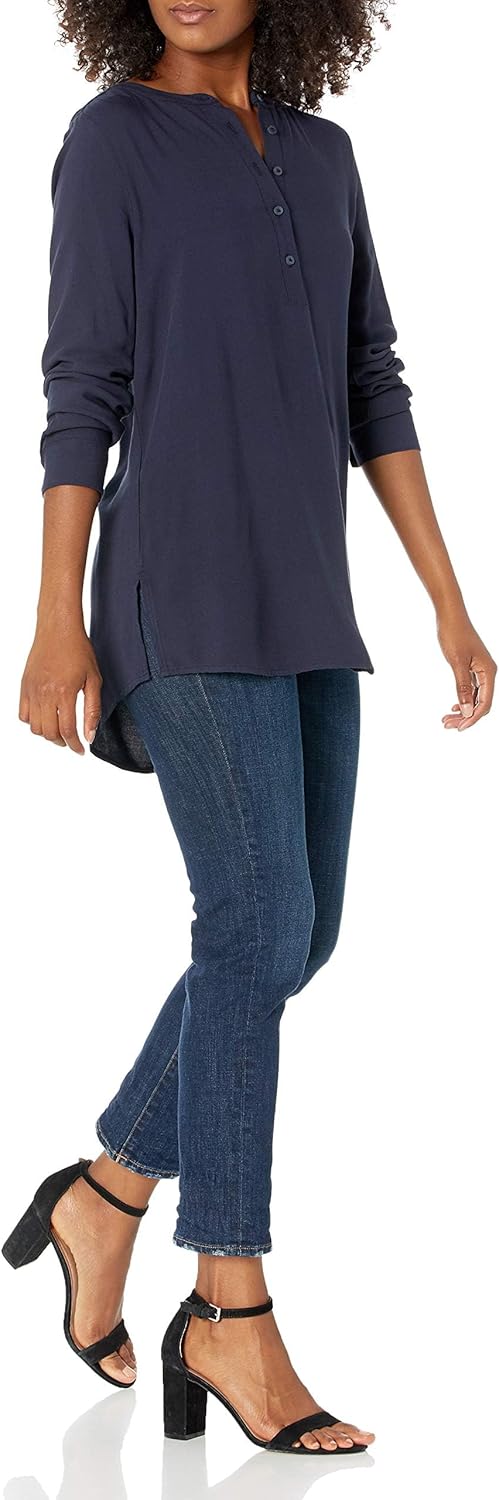 Thumbnail 3 de Amazon Essentials Damen Gewebte Langarmbluse – lockerer Schnitt aus viscose, vielseitig tragbar