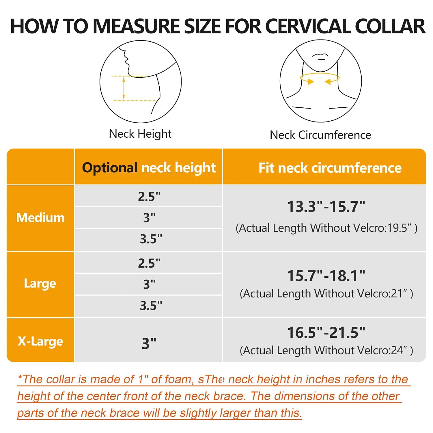Thumbnail 1 de Cozyhealth Soft Foam Neck Brace: Adjustable Cervical Collar for Pain Relief and Sleep Support
