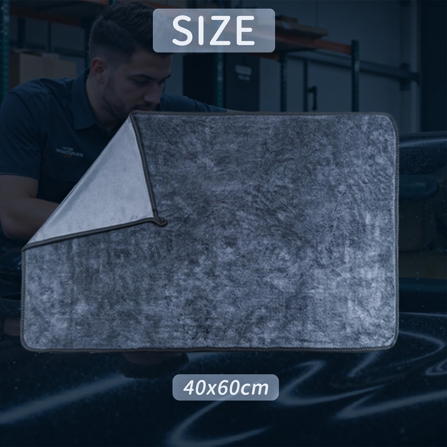 Thumbnail 3 de Autreykorn Ultra-Wipes Trockentuch Dusche (3 Stück) – Microfaser-Wischtücher 40 x 60 cm für Auto, Bad & Küche