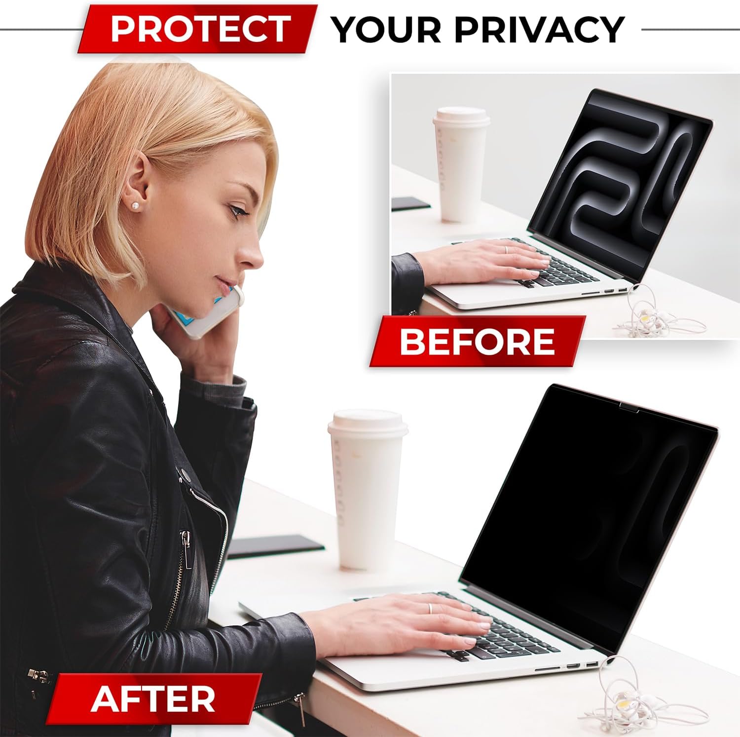 Detalle 2 de SightPro SP-PSM14MP21 / PFNAP011 Magnetic Privacy Screen for 14-inch MacBook Pro