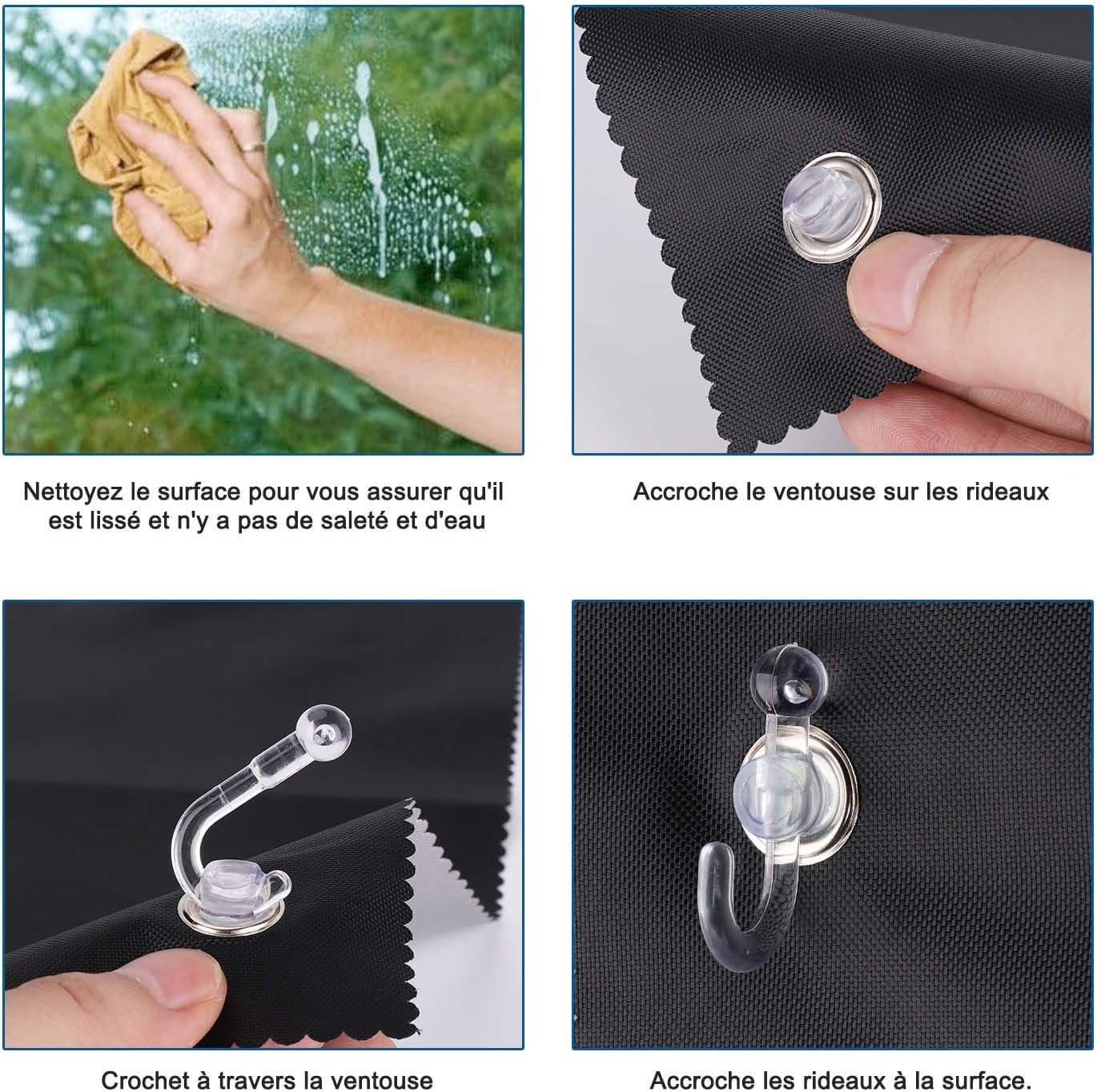 Thumbnail 4 de johgee Dachfenster-Rollo Thermo Sonnenschutz mit Silberbeschichtung (32×76 cm, ohne Bohren)