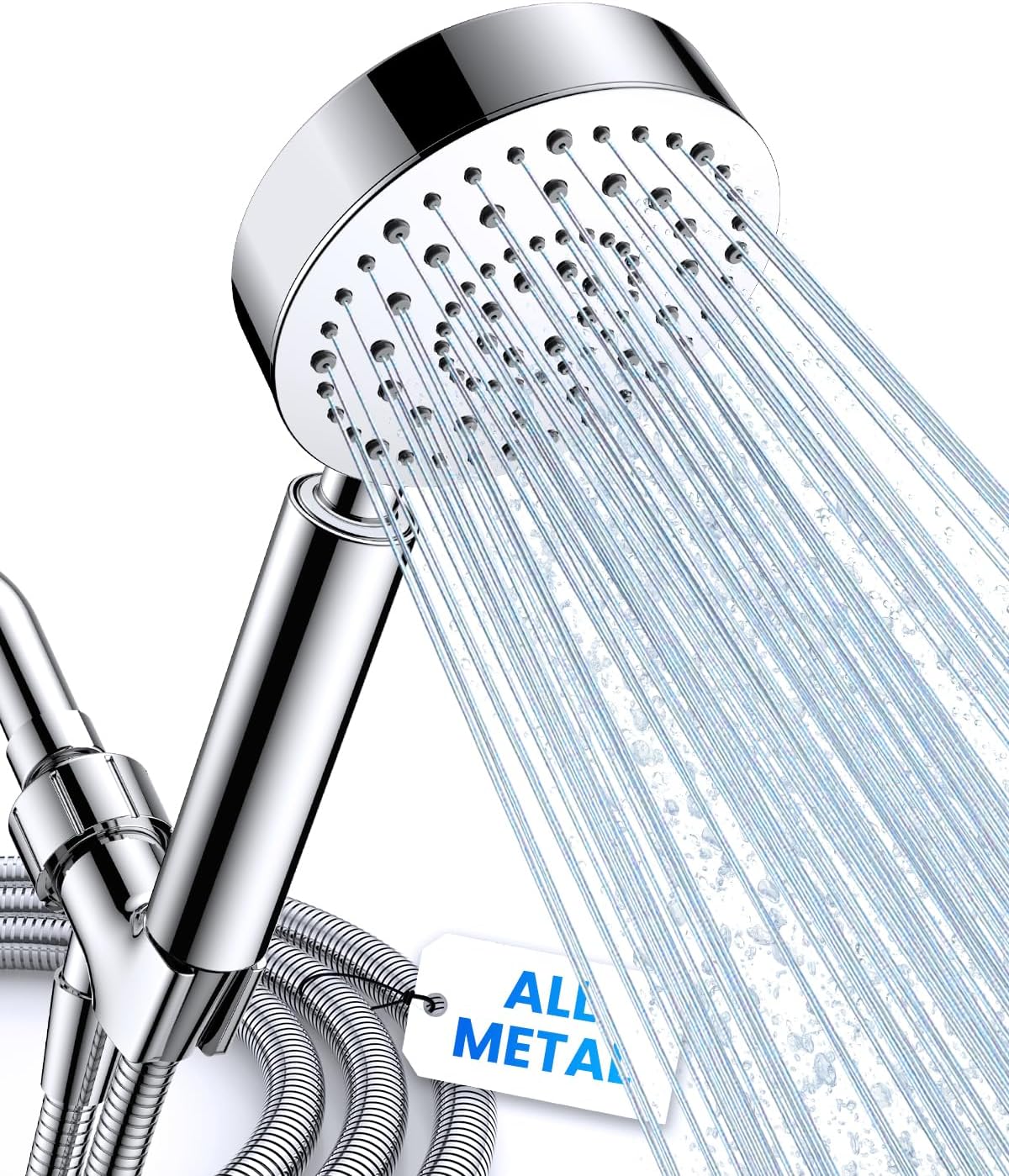 Detalle de Metal Handheld Shower Head with 6 Spray Settings