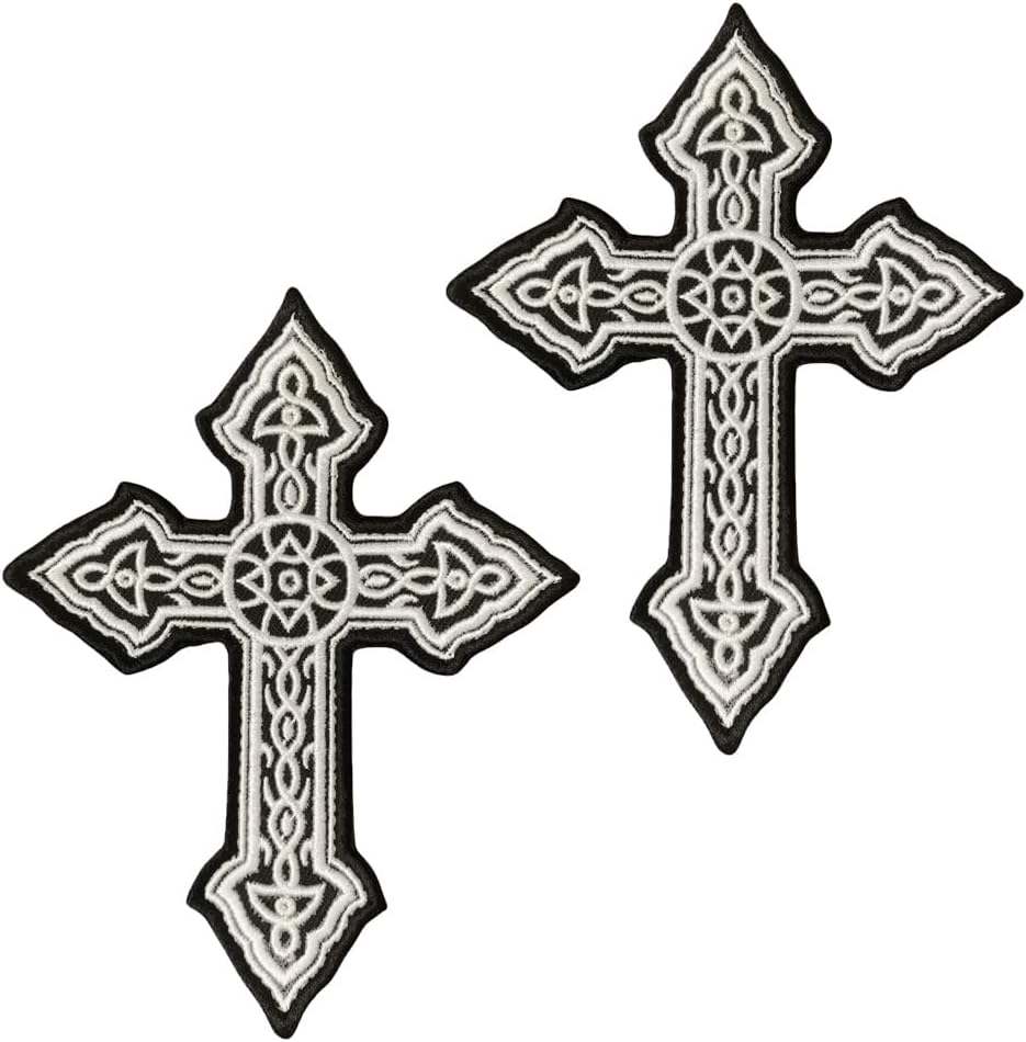 Detalle de Embroidered Cross Patches, 4-Inch