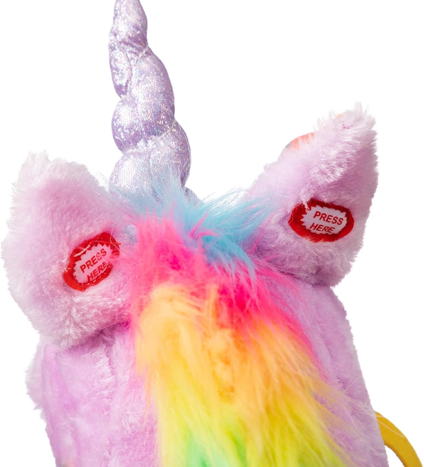 Thumbnail 6 de BEJOY Hobby Horse stick horse with wooden wheels – plush unicorn, 36 inches (AA batteries required)