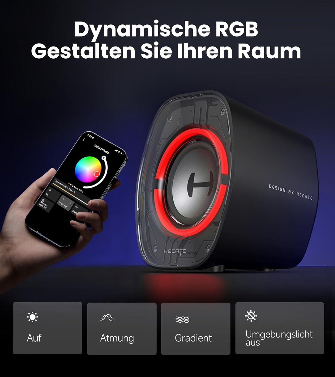 Thumbnail 4 de Edifier G1000 II Gaming-Lautsprecher 2,5" mit RGB